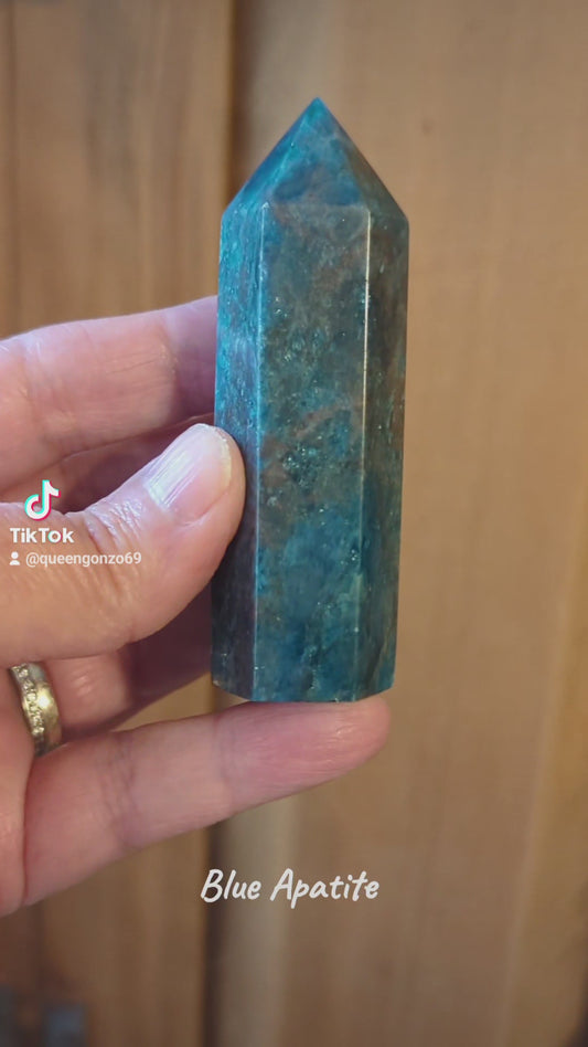 Blue Apatite Energy Tower - CLARITY, GUIDANCE, EXPRESSION