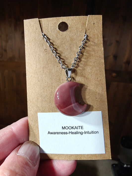 Moon Necklace (Mookaite) - AWARENESS, HEALING, INTUITION