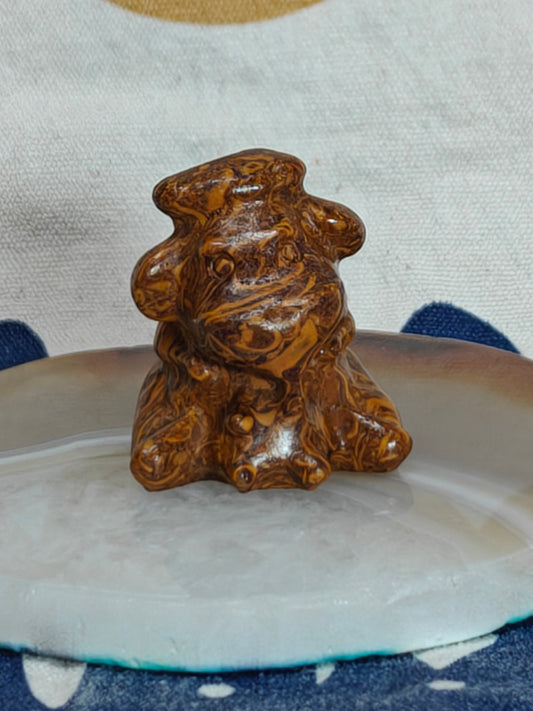 Cow (Calligraphy Jasper) - Creativity, Joy, Tranquility