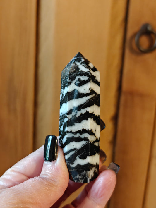 Zebra Jasper Energy Tower - CALM, STILLNESS, JOY