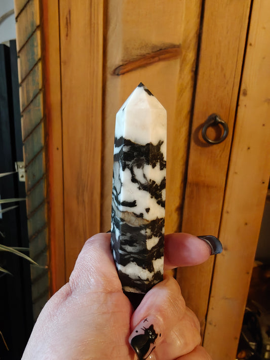 Zebra Jasper Energy Tower - CALM, STILLNESS, JOY