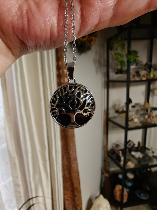 Tree of Life (Black Obsidian) -  PROTECTION, TRANSFORMATION, FULFILMENT