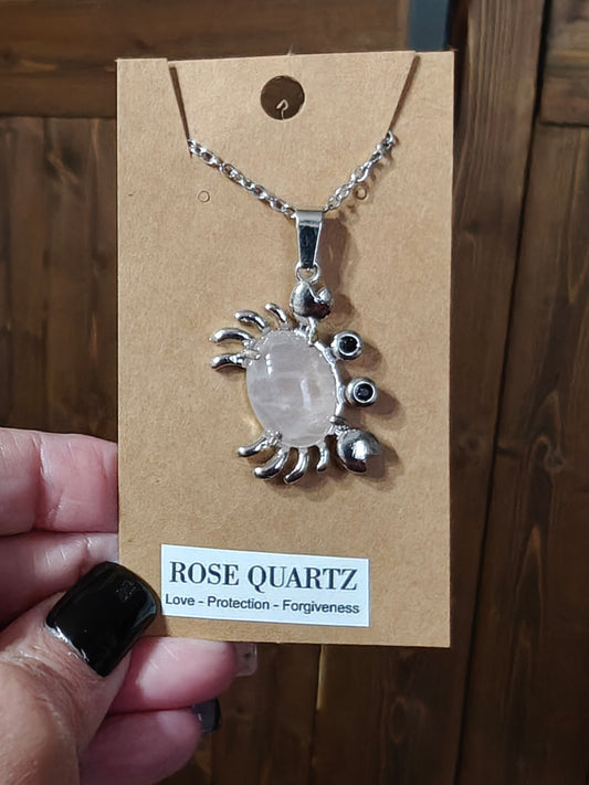Crab (Rose Quartz) - LOVE, PROTECTION, FORGIVENESS