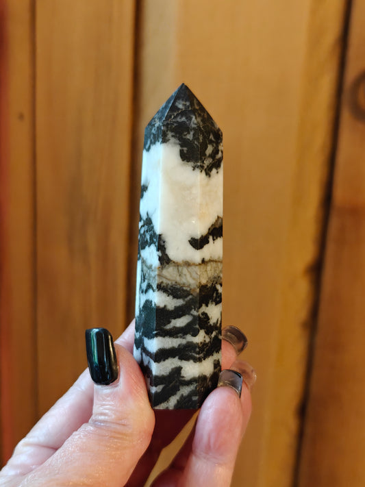 Zebra Jasper Energy Tower - CALM, STILLNESS, JOY