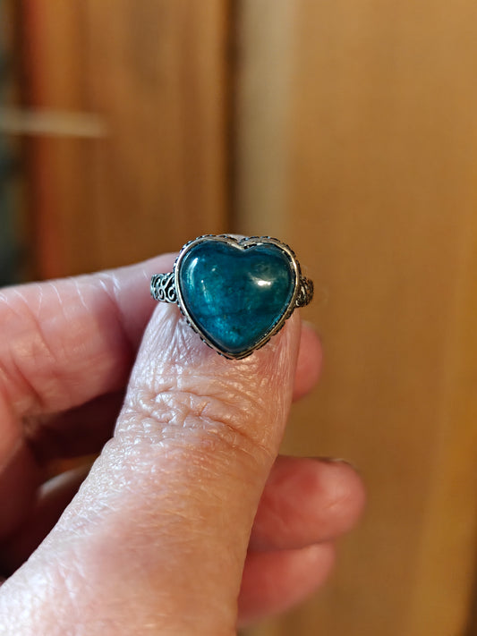 Blue Apatite Ring - CLARITY, GUIDANCE, EXPRESSION