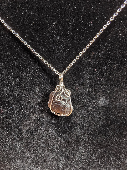 Tektite Necklace - Protection, Healing, Growth