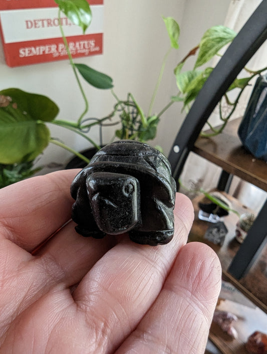 Black Obsidian Turtle -  PROTECTION, TRANSFORMATION, FULFILMENT